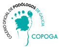 Logo de Colegio Oficial de Podólogos de Galicia.