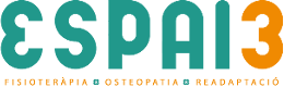 Logo de Espai 3 fisioteràpia, osteopatia, readaptació.