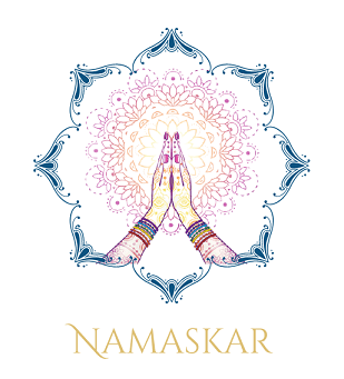 Logo de Namaskar Masaje y Reiki para la Mujer.